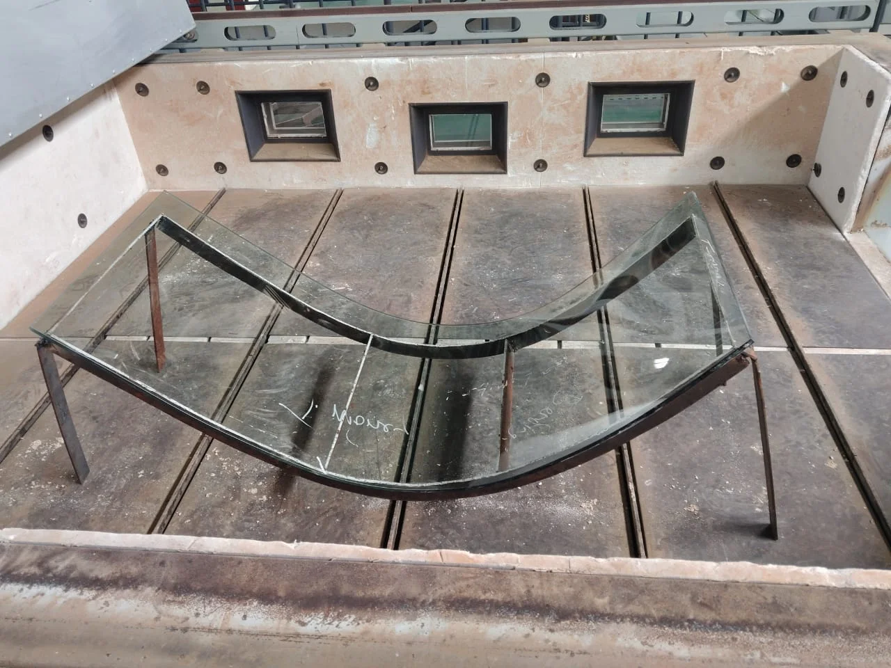 Glass fabrication production
