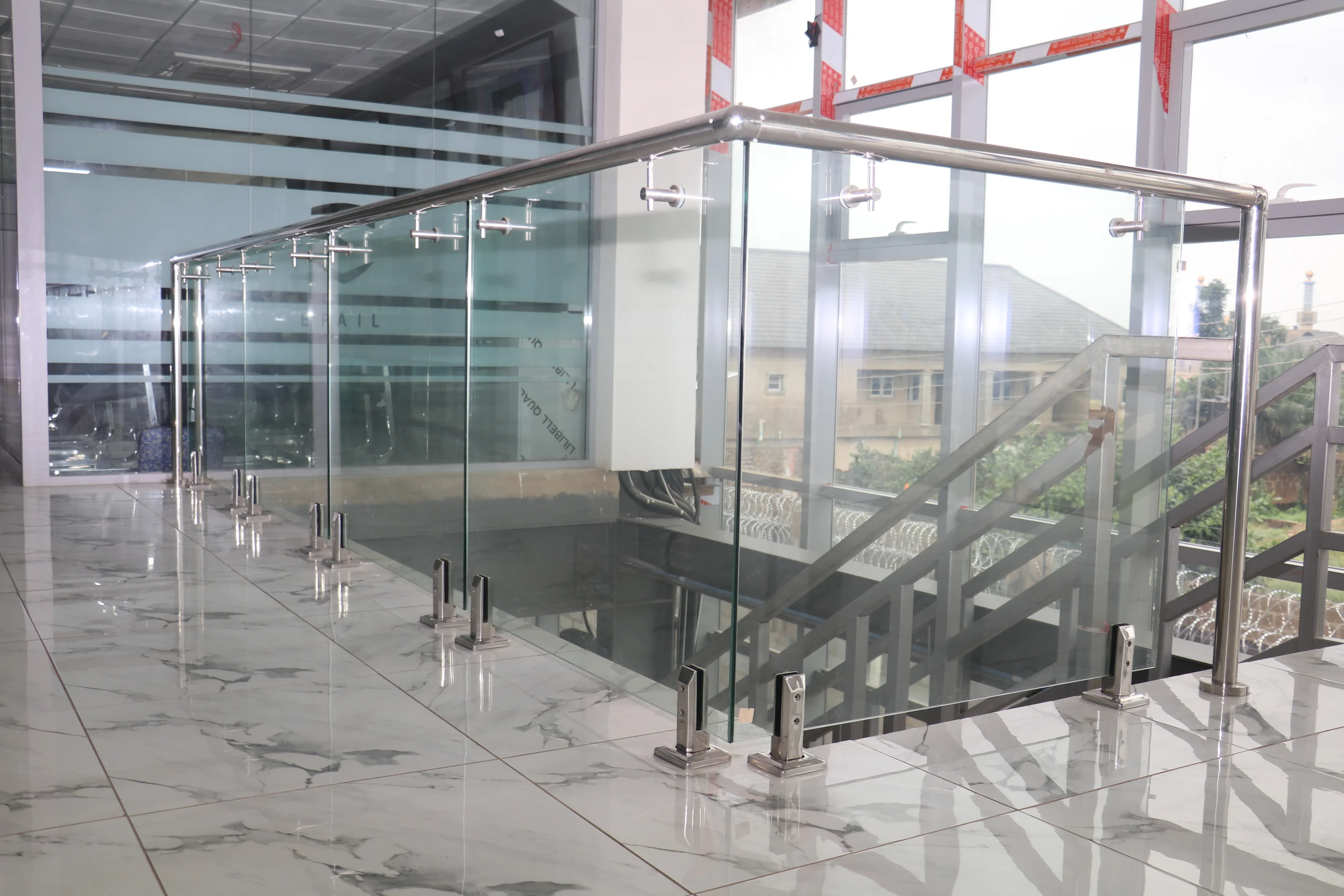 Modern glass architecture building exterior